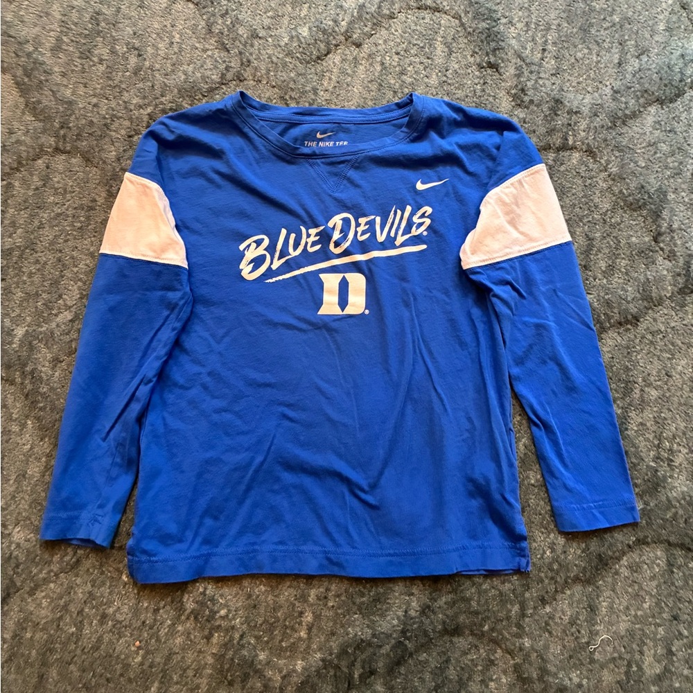 Nike girls Duke long sleeve shirt Size M